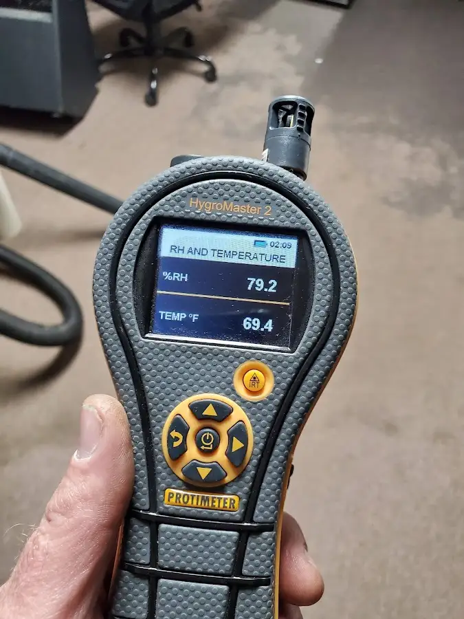 Moisture meter humidity assessment for Fire & Smoke Damage Restoration in Hobart